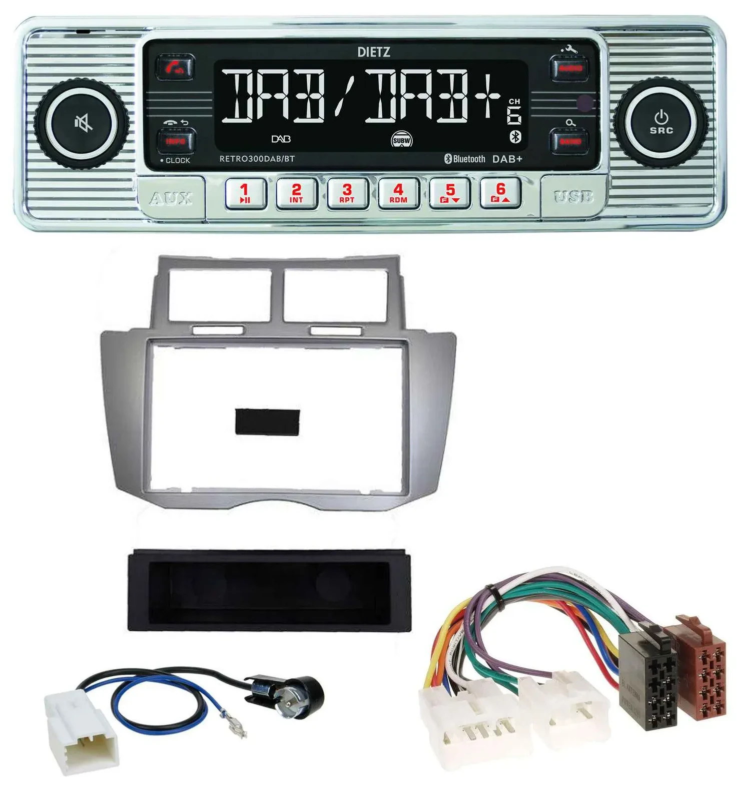 Dietz Bluetooth MP3 DAB USB Autoradio für Toyota Yaris (2007-2011)