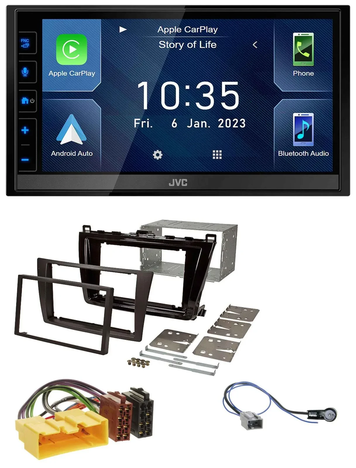 JVC DAB Bluetooth MP3 USB 2DIN Autoradio für Mazda 6 (208-2012)