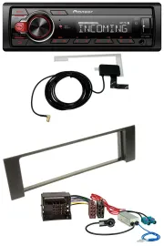 Pioneer USB MP3 DAB Bluetooth Autoradio für Audi A4 B6 00-04 Quadlock Doppel Fak
