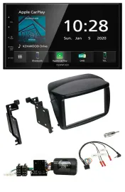 Kenwood Bluetooth Lenkrad DAB USB 2DIN Autoradio für Fiat Doblo ab 2010 Opel Com