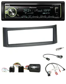 Pioneer DAB USB MP3 Lenkrad CD Autoradio für Smart ForFour W454 2004-2006 schwar