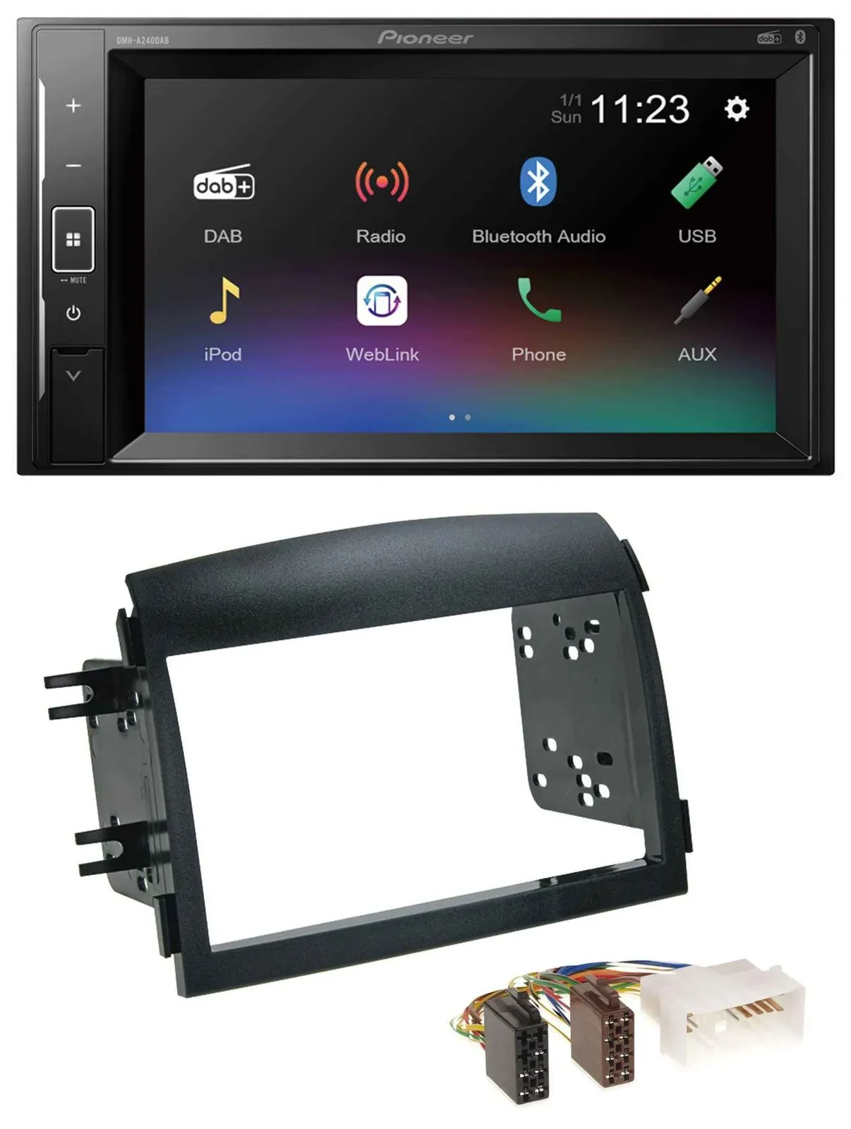 Pioneer DAB MP3 2DIN Bluetooth USB Autoradio für Hyundai Sonata NF 2005-2008