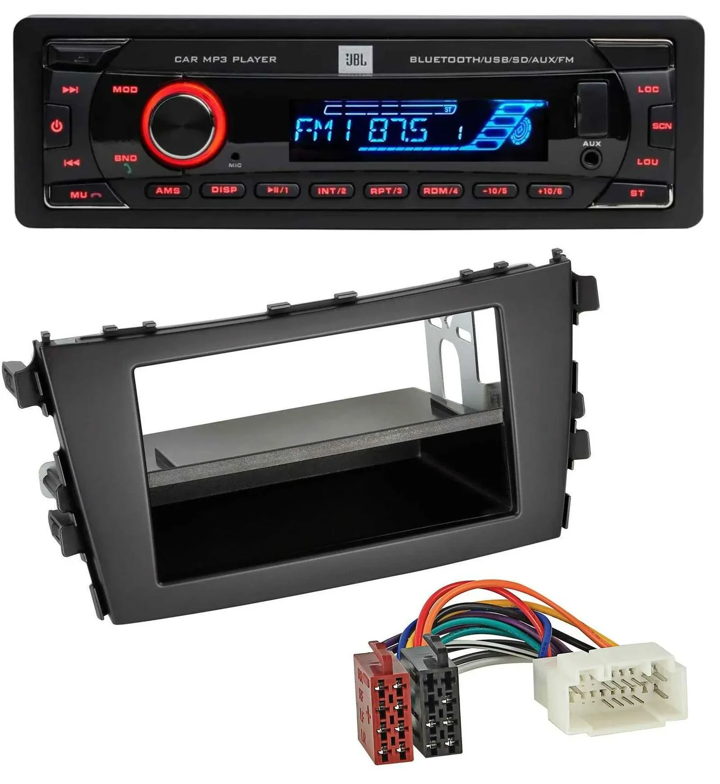 Автомагнитола для Suzuki Celerio (LF, с 2014) JBL Bluetooth, USB, SD, AUX, MP3