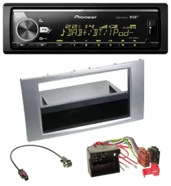 Pioneer Bluetooth USB DAB MP3 Autoradio für Ford Fiesta Focus 2004-2008 silber