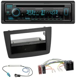 Kenwood Bluetooth DAB CD MP3 USB Autoradio für Alfa Romeo Mito 955 08-14 ISO sch