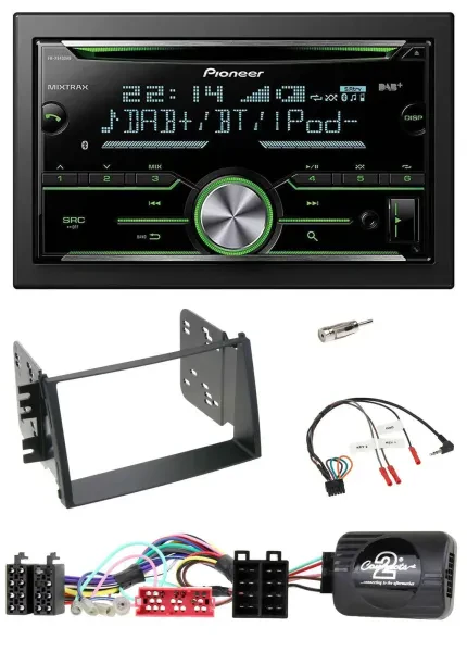 Pioneer Bluetooth Lenkrad DAB 2DIN USB CD Autoradio für Kia Soul 2009-2011