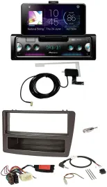 Автомагнитола для Honda Civic 2004–2006 Pioneer DAB, Bluetooth, USB, поддержка кнопок на руле, антрацит