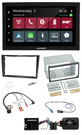 Автомагнитола для Opel Zafira, Corsa D, Astra Blaupunkt 2DIN, DAB, Bluetooth, USB, поддержка кнопок на руле