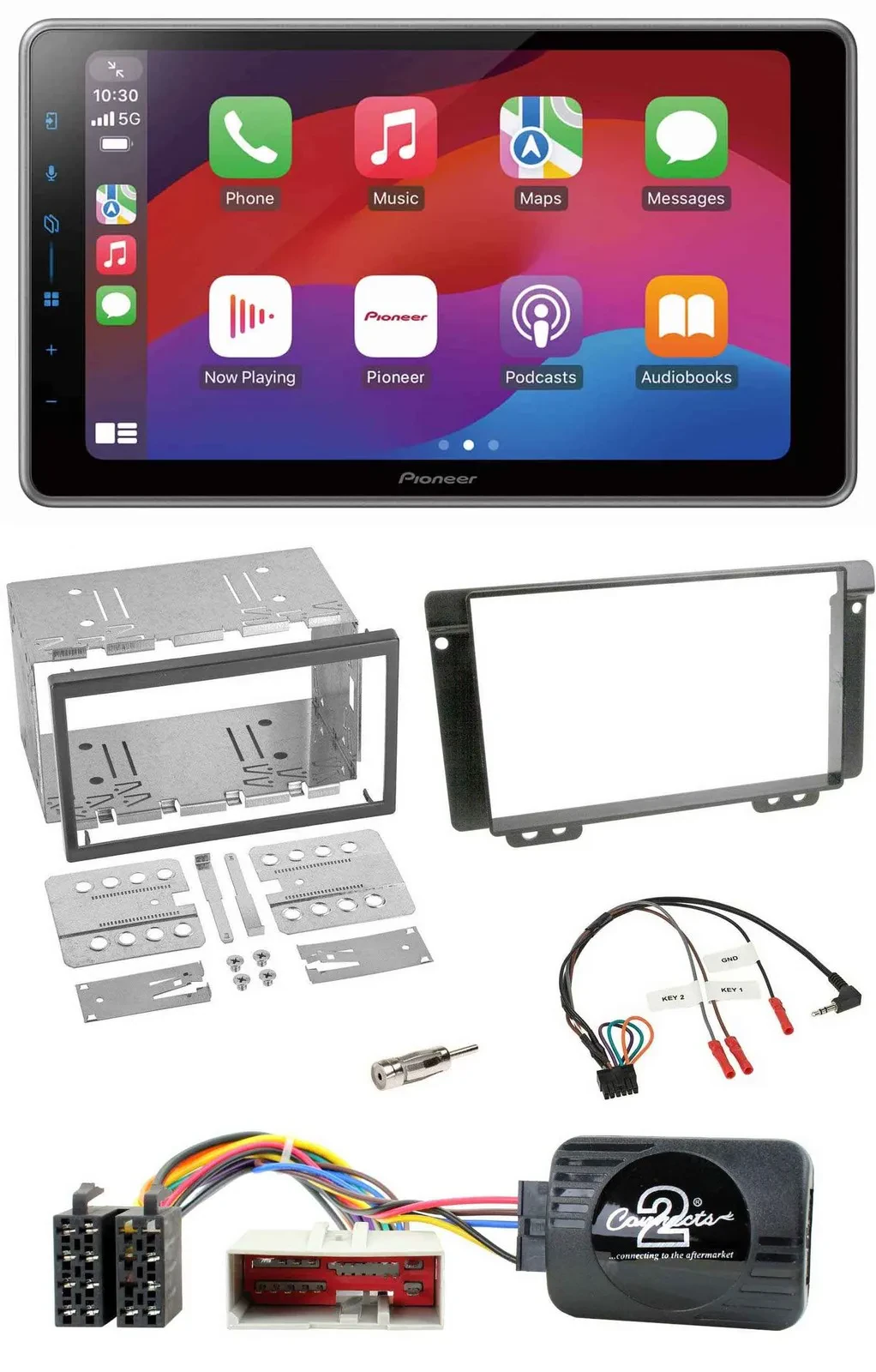 Pioneer Lenkrad USB DAB Bluetooth 2DIN Autoradio für Land Rover Freelander 2004-