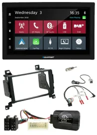 Blaupunkt 2DIN Lenkrad USB Bluetooth DAB Autoradio für Hyundai Santa Fe 07-12