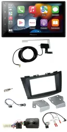 Pioneer Lenkrad USB Bluetooth DAB 2DIN Autoradio für Suzuki Swift ab 2011