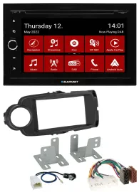 Blaupunkt MP3 DVD Bluetooth DAB 2DIN USB Autoradio für Toyota Yaris 11-20 schwar