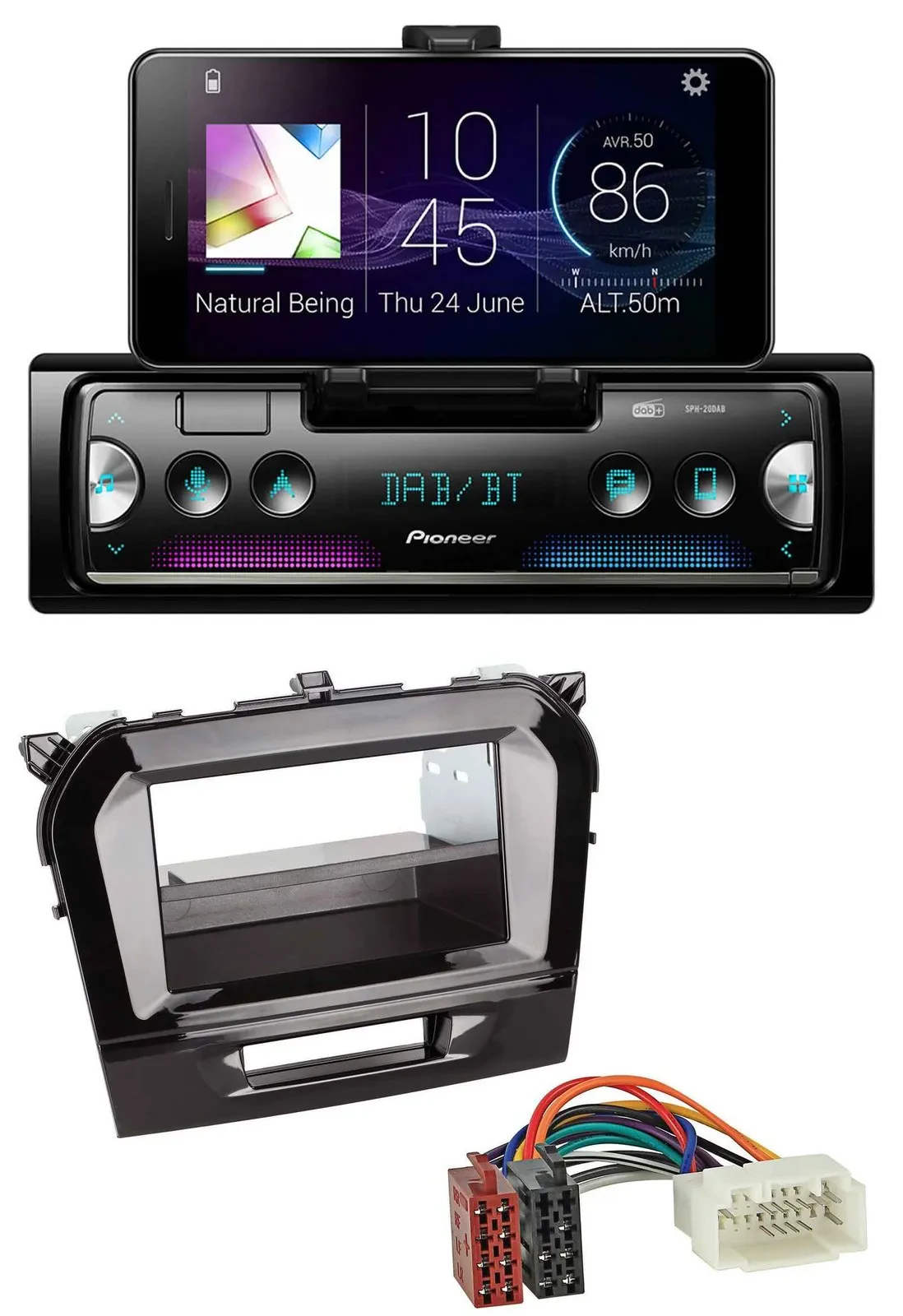 Pioneer USB MP3 Bluetooth DAB Autoradio für Suzuki Vitara (ab 2015)