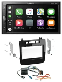 Автомагнитола Pioneer 2DIN, USB, MP3, DAB, Bluetooth для VW Touareg (2010–2014)