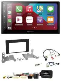 Автомагнитола Pioneer 2DIN DAB Bluetooth для Toyota Aygo (с 2022, AB7), USB, черный