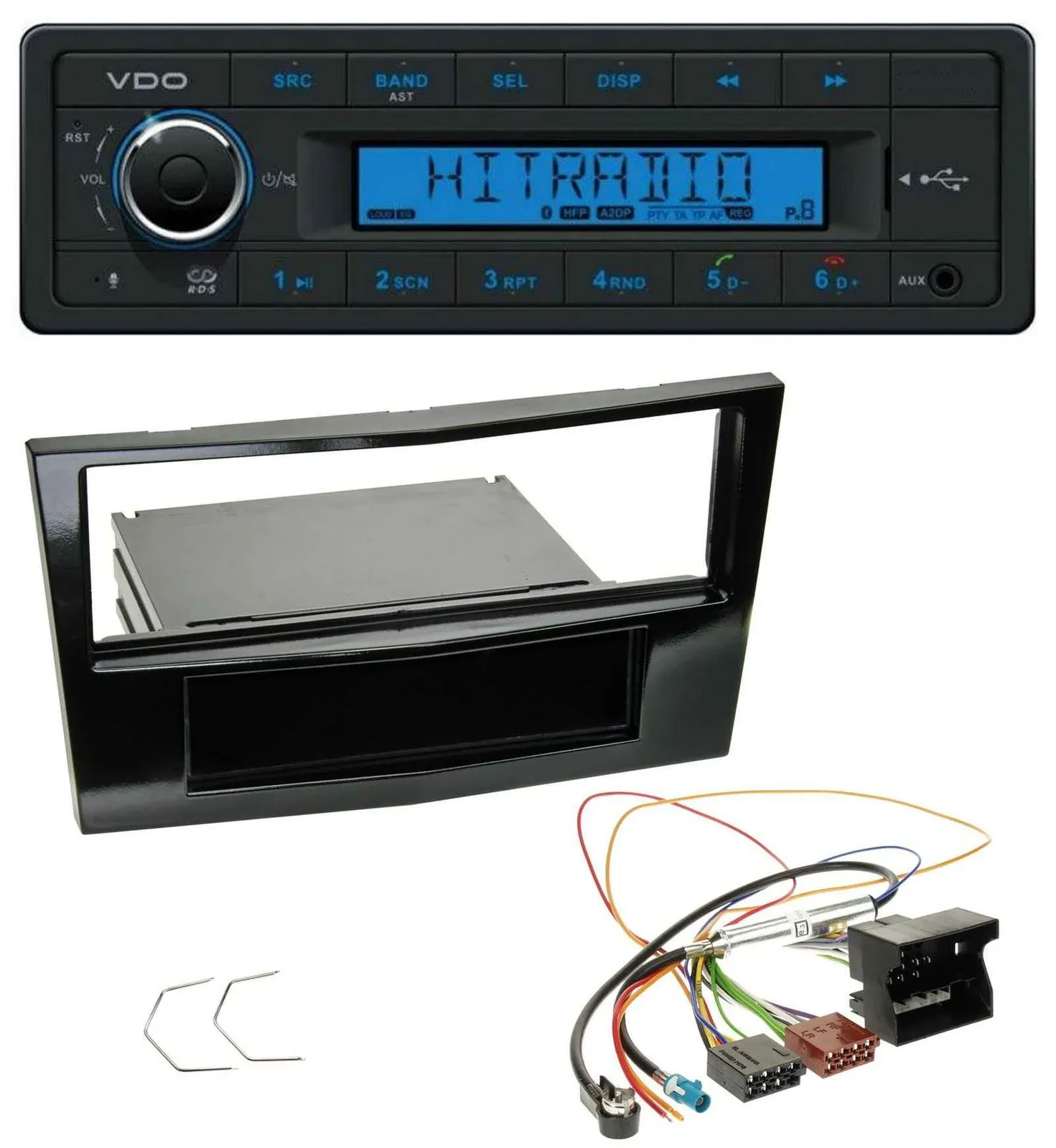 VDO AUX Bluetooth USB MP3 Autoradio für Opel Astra H Corsa D Zafira B ab 2005 Kl