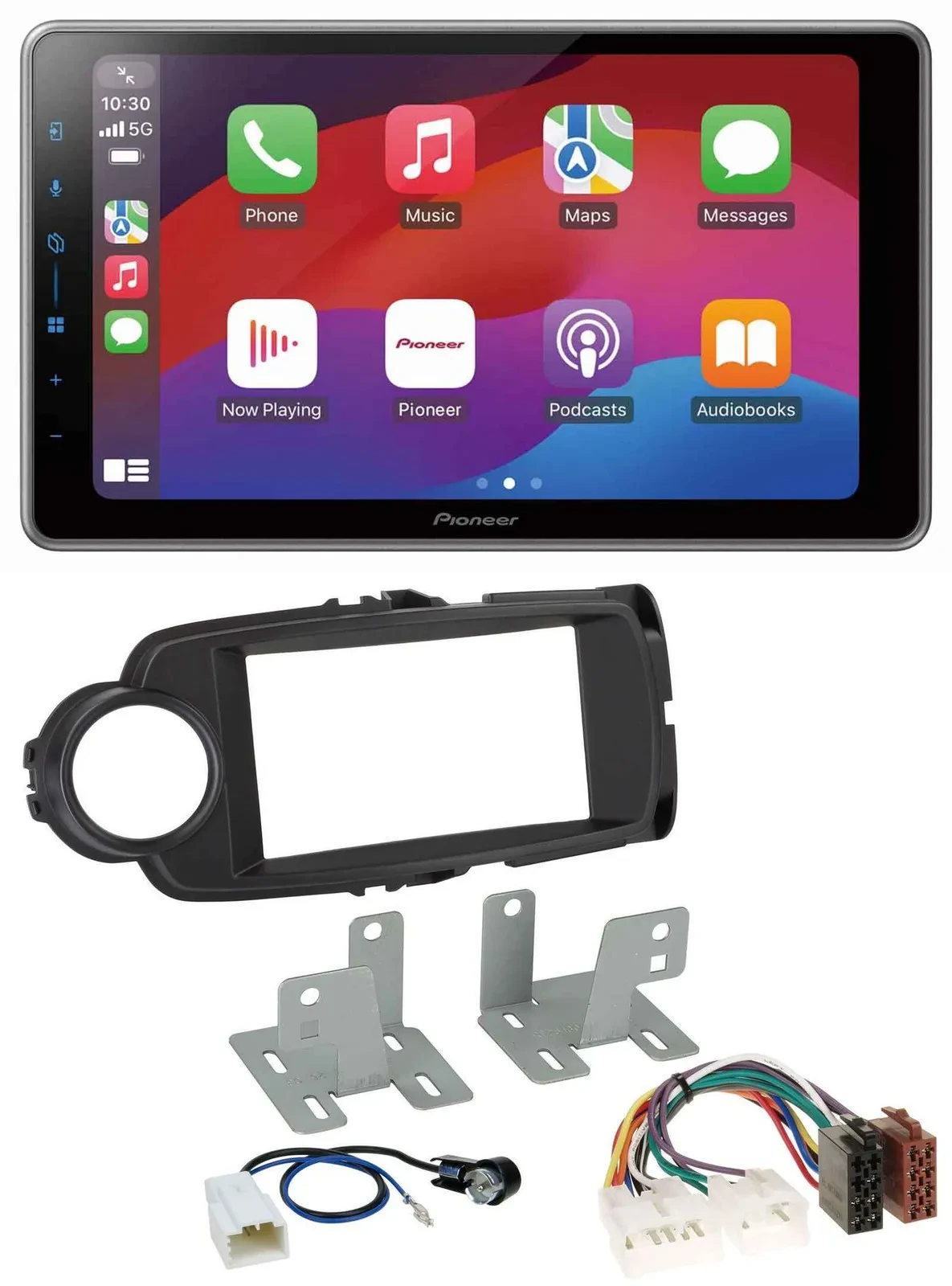 Pioneer MP3 USB DAB Bluetooth 2DIN Autoradio für Toyota Yaris 11-20 schwarz