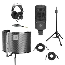 Turnstile Audio Concourse TAC300 Cardioid Condenser Mic, w/HA Reflection Filter