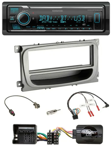 Kenwood Bluetooth Lenkrad DAB USB Autoradio für Ford C-Max Focus Galaxy ab 07 si