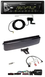 Автомагнитола для Ford Mondeo/Focus Pioneer Bluetooth, DAB, USB, совместима с кнопками на руле, чёрный (piano black)