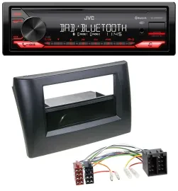 JVC Bluetooth USB DAB MP3 Autoradio für Fiat Stilo 192 01-08 Ablagefach