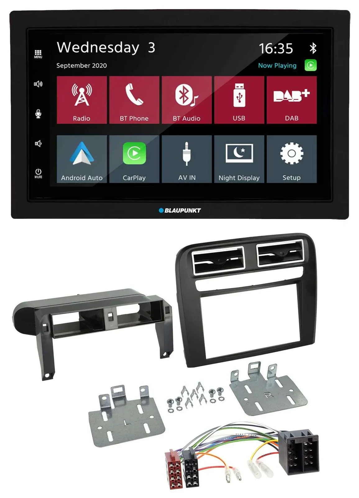 Blaupunkt DAB Bluetooth USB MP3 2DIN Autoradio für Fiat Grande Punto 2005-2009 s