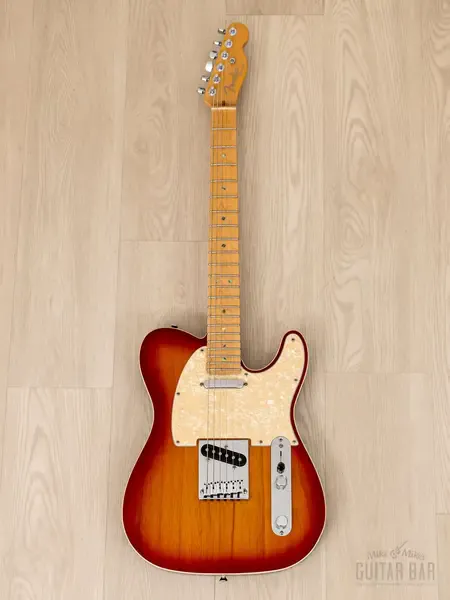 Электрогитара Fender American Deluxe Telecaster SS Aged Cherry Sunburst w/case USA 2006