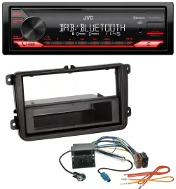 JVC Bluetooth USB DAB MP3 Autoradio für VW Sharan ab 10 Tiguan ab 07 Touran ab 0