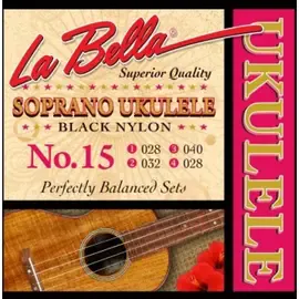 Струны для укулеле сопрано LA BELLA 15