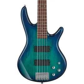 Ibanez GSR205 Gio 5-String Bass Guitar, Jatoba Fingerboard, Blue Moon Burst
