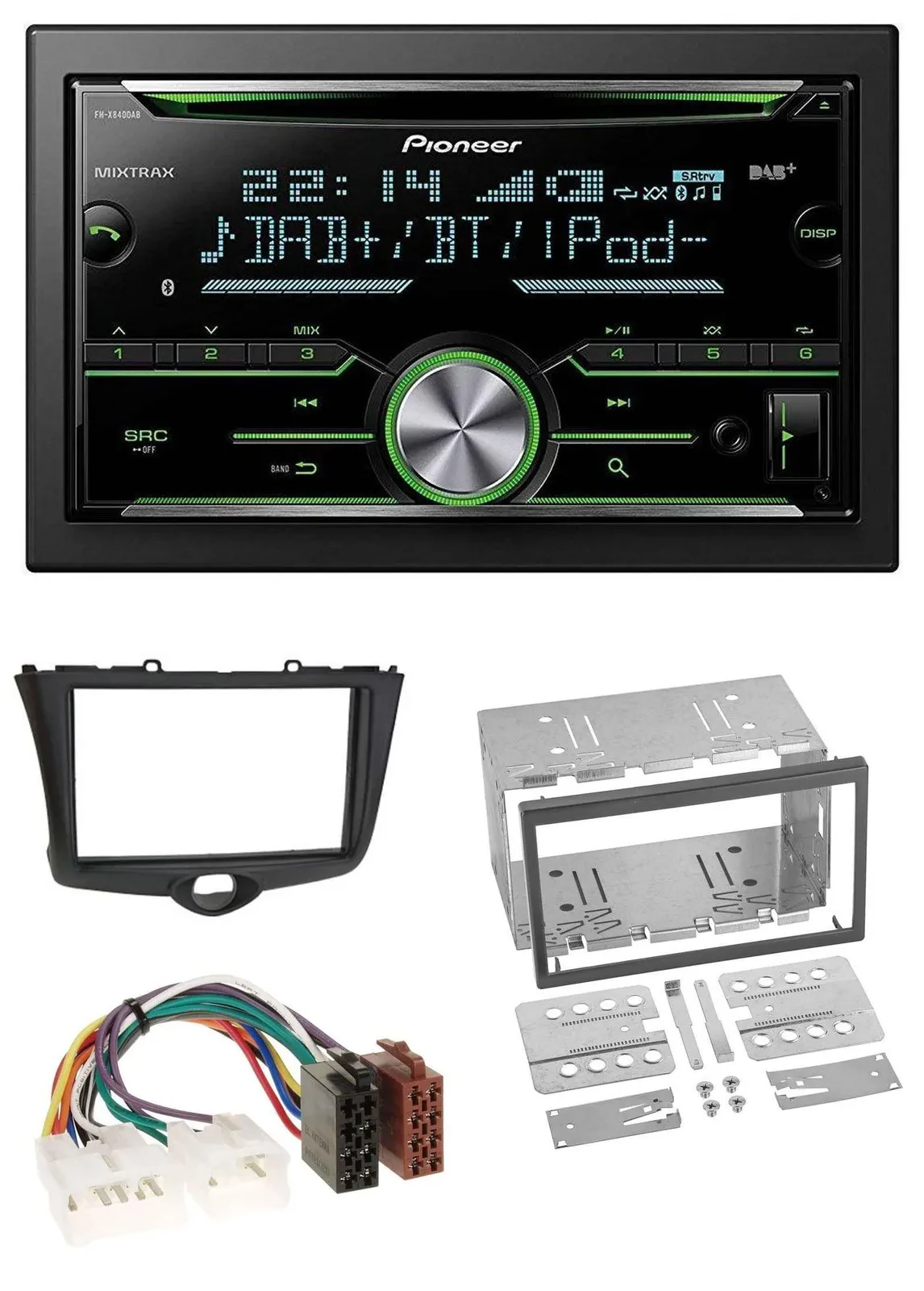 Pioneer Bluetooth MP3 DAB 2DIN USB CD Autoradio für Toyota Yaris (2003-2005)