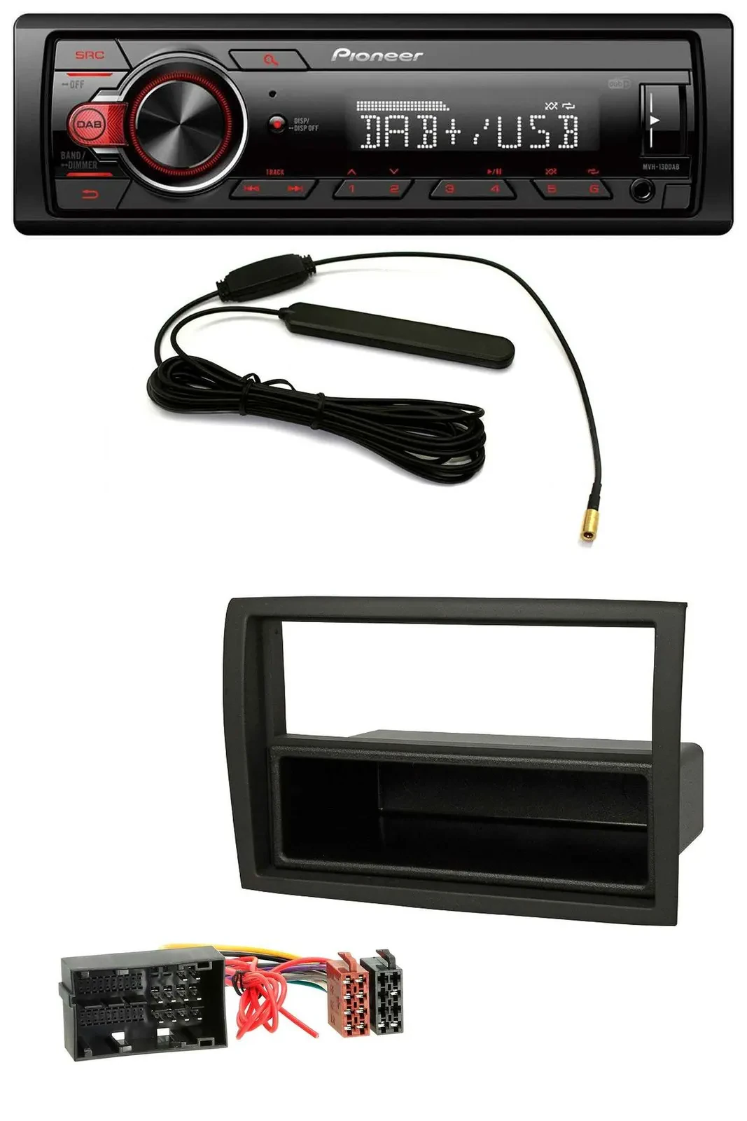 Pioneer MP3 DAB 1DIN AUX USB Autoradio für Fiat Ducato Citroen Jumper Peugeot Bo
