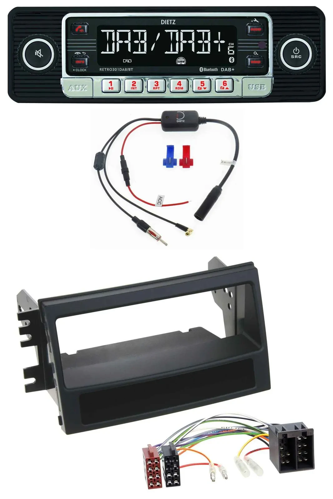 Dietz MP3 DAB Bluetooth USB Autoradio für Kia Soul (AM, 2008-2011)