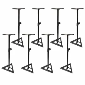 Professional Studio Reference Monitor Speaker Stands (8 Total Stands)