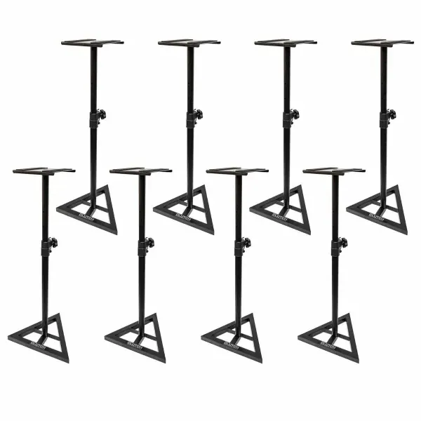 Professional Studio Reference Monitor Speaker Stands (8 Total Stands)