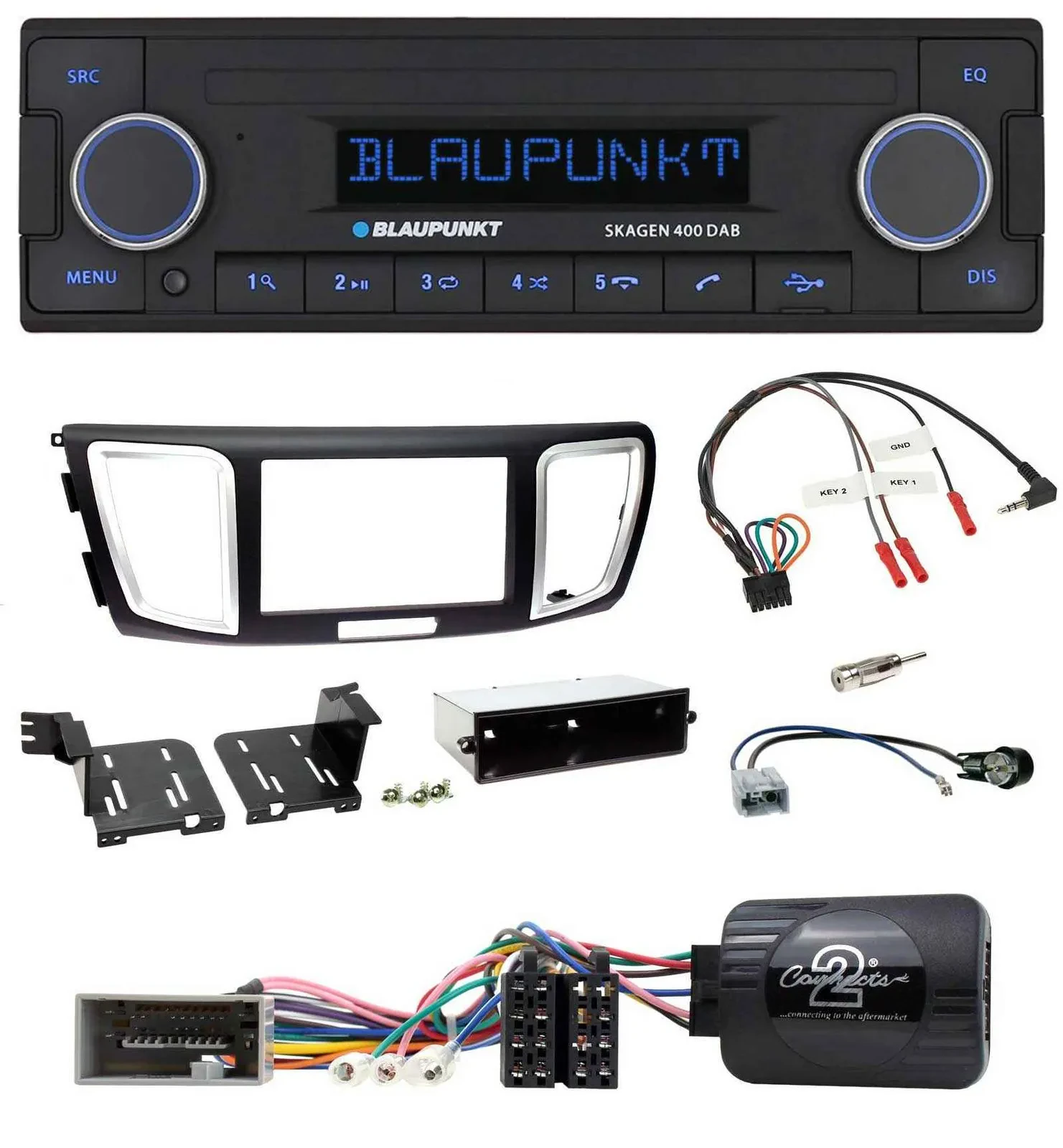 Blaupunkt DAB USB Bluetooth Lenkrad Autoradio für Honda Accord 2013-2015