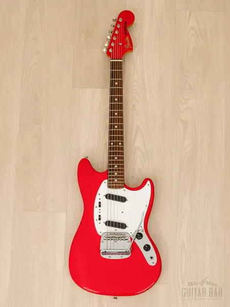 Электрогитара Fender Mustang 1969 Vintage Reissue MG69/MH SS Fiesta Red w/gigbag Japan 2010