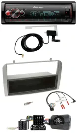 Автомагнитола Pioneer Bluetooth DAB USB для Alfa Romeo GT/147 (2007–2010), серебристая