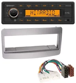 Continental 1DIN USB AUX MP3 Autoradio für Toyota Celica MR2 dunkelsilber