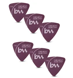 Медиаторы Bag&Music AKSS38 Delrin Lilac 1.14 (6 штук)