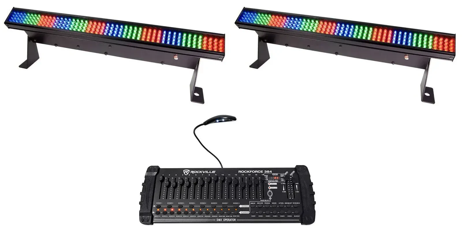 Светодиодный прибор Chauvet COLORSTRIP DMX LED с DMX-пультом (пара)