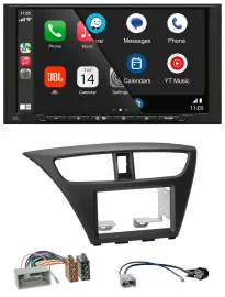 JBL USB 2DIN MP3 Bluetooth AUX Autoradio für Honda Civic Hatchback ab 12