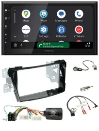 Kenwood DAB Bluetooth USB Lenkrad 2DIN Autoradio für Hyundai i40 ab 2011 VF Klav