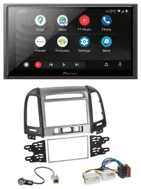 Pioneer USB 2DIN DAB MP3 Bluetooth Autoradio für Hyundai Santa Fe 3 Schalter 06-