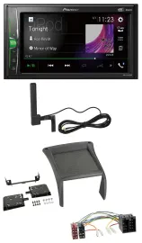 Pioneer MP3 DAB AUX 2DIN Bluetooth Autoradio für Fiat Ducato (2002-2006)