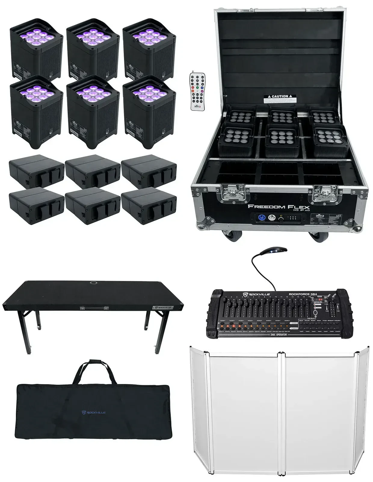 Комплект светового оборудования Chauvet DJ Freedom Flex H9 IP X6 + RTBL4 KIT