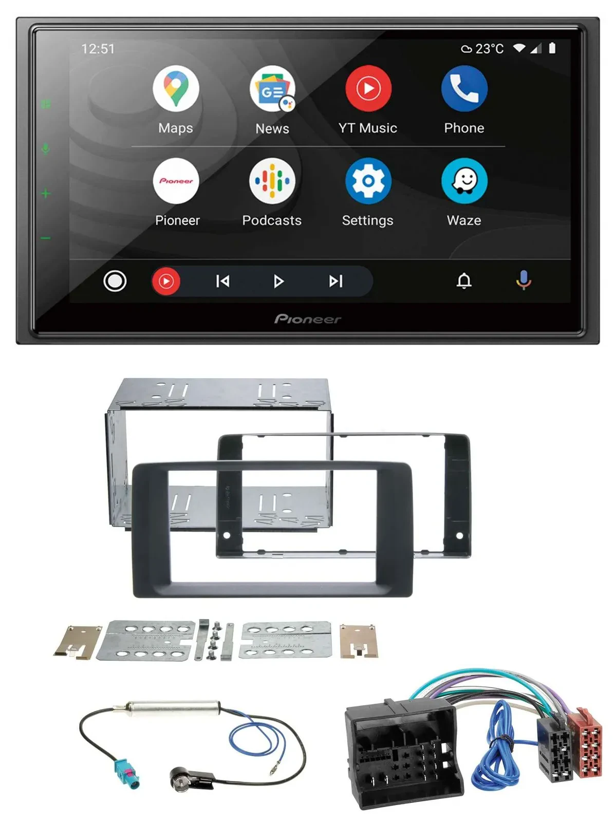 Pioneer USB 2DIN DAB MP3 Bluetooth Autoradio für MAN TGA TGX TGL TGM TGS 2017-20