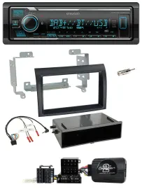 Kenwood Bluetooth Lenkrad DAB USB Autoradio für Fiat Ducato 06-08 schwarz