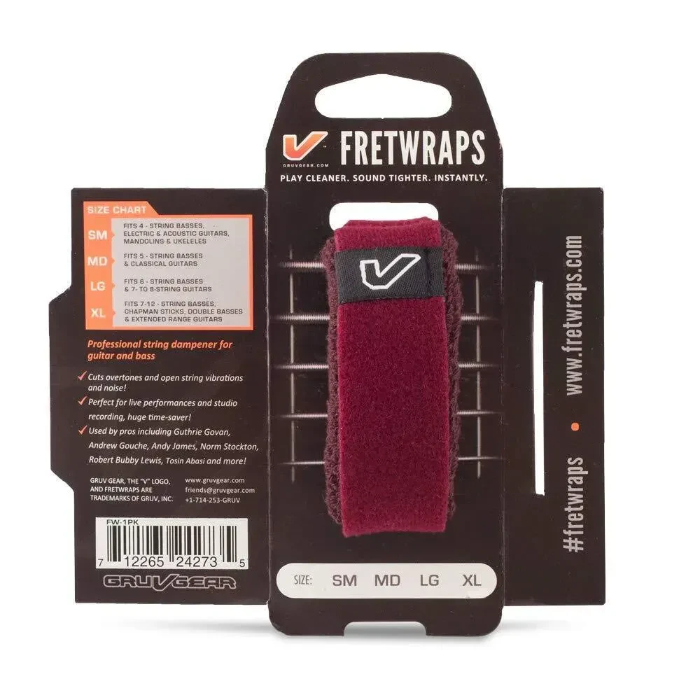 Глушитель струн Gruv Gear FretWraps String Muter Burgundy Small