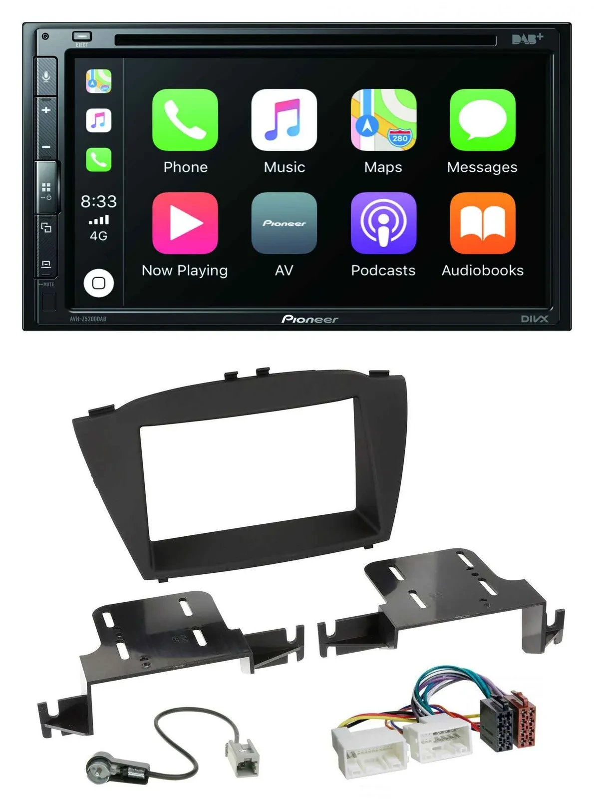 Pioneer DVD 2DIN MP3 DAB Bluetooth USB Autoradio für Hyundai ix35 (ab 2013)